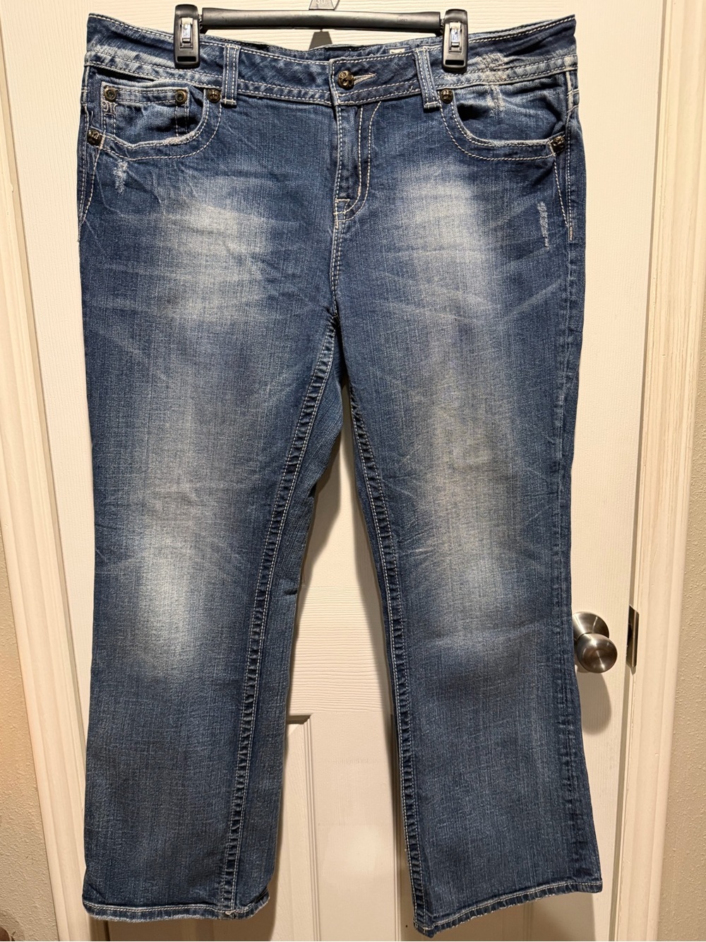 Miss Me Women’s Faded Blue Boot Cut Jeans